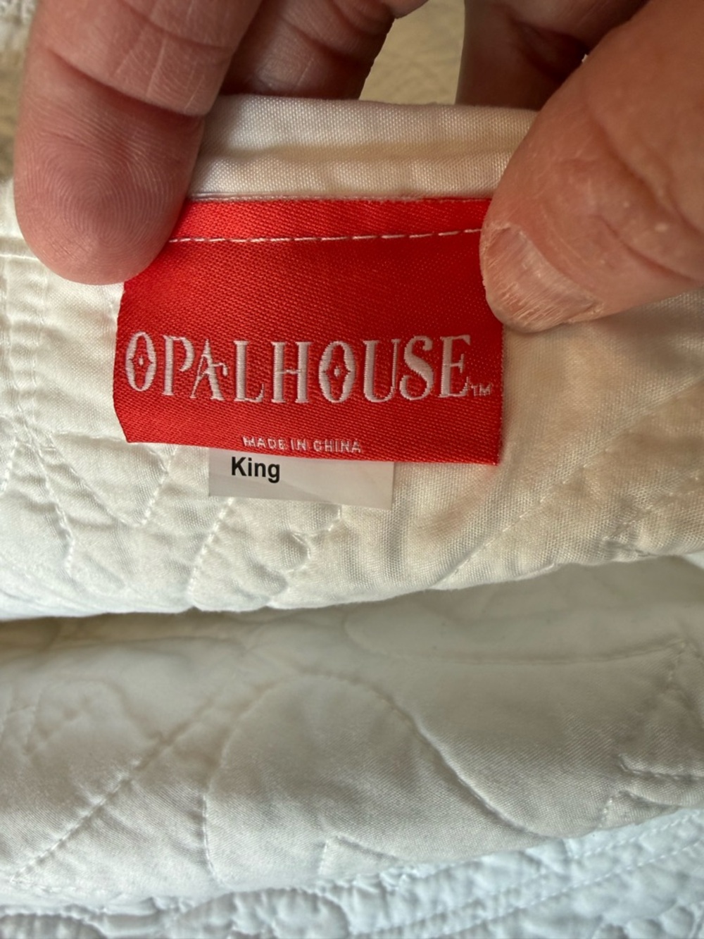 Opalhouse White Quilted Medallion Quilt - Picture 3 of 4